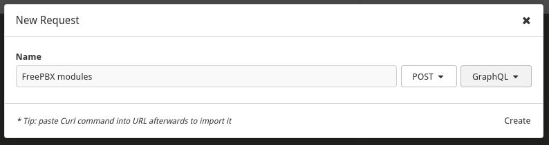 Create Request