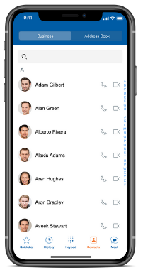 Sangoma Connect IOS Contacts