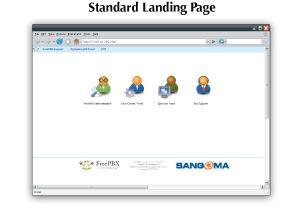 FreePBX customizable landing page